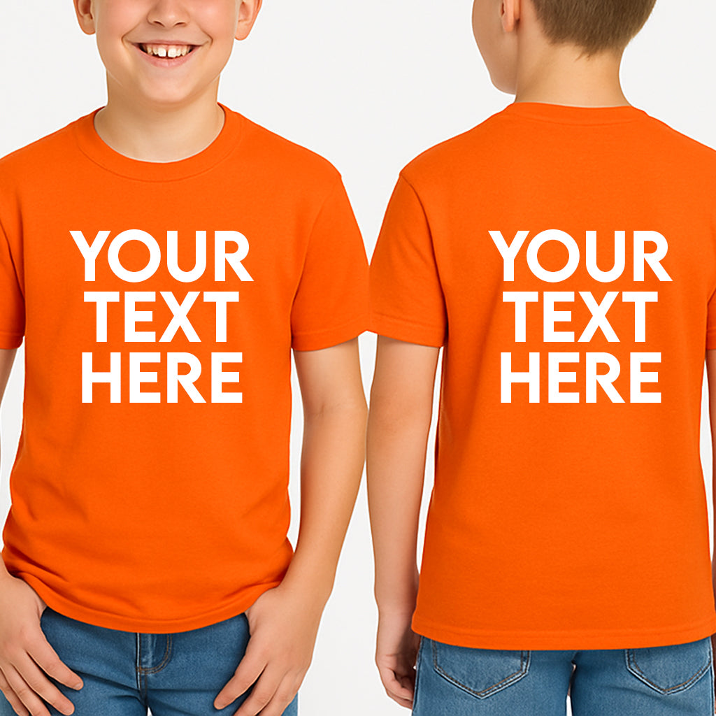 Personalised Printed T-shirt Add Custom Text Personalized T-Shirt Add Your Own Text Custom T-shirt Custom Text on Shirt Gift for Him & Her