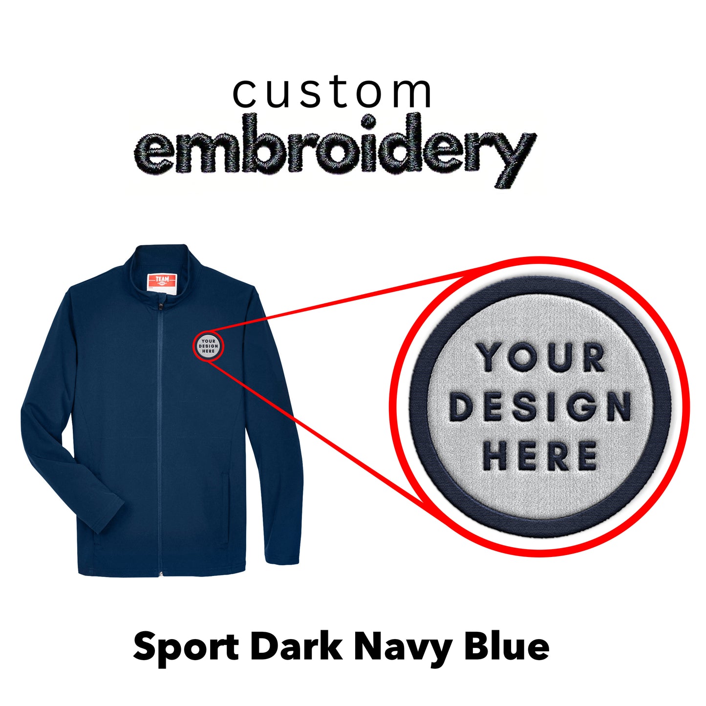 Custom Embroidered Zipper Jacket with Custom Logo Embroidery | Personalized Gift Men's Leader Soft Shell Jacket Customized Gift For Him Her