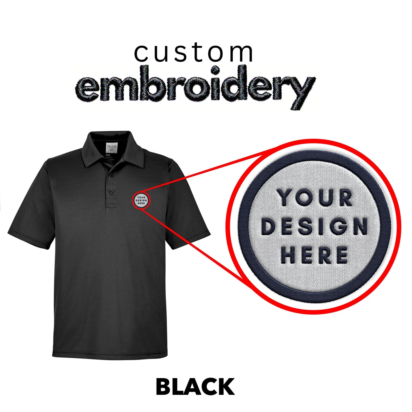 Custom Embroidered Logo Polo Shirt: Personalized Design