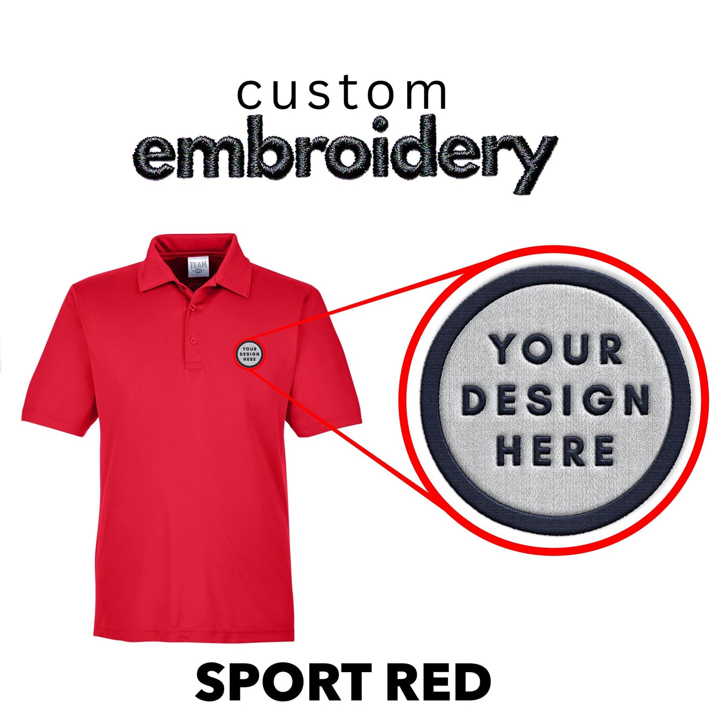 Custom Embroidered Logo Polo Shirt: Personalized Design