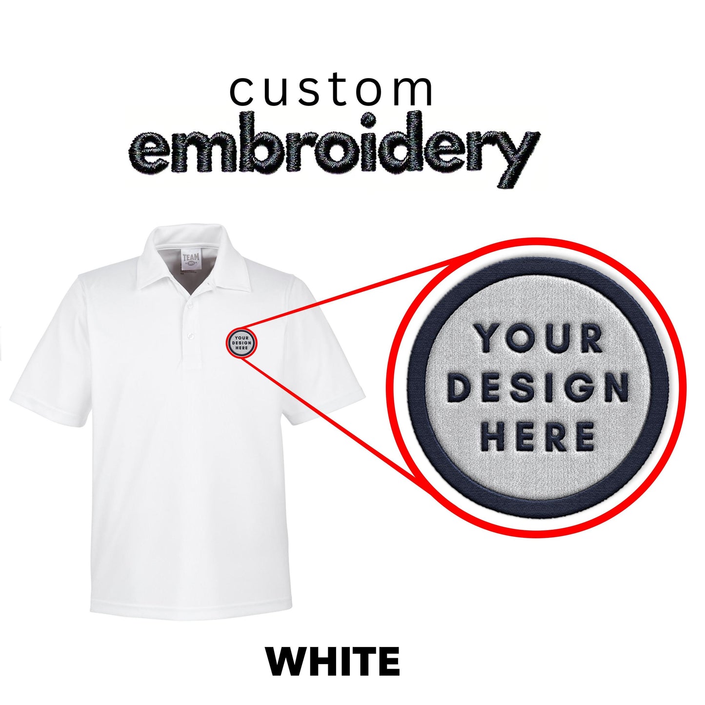 Custom Embroidered Logo Polo Shirt: Personalized Design