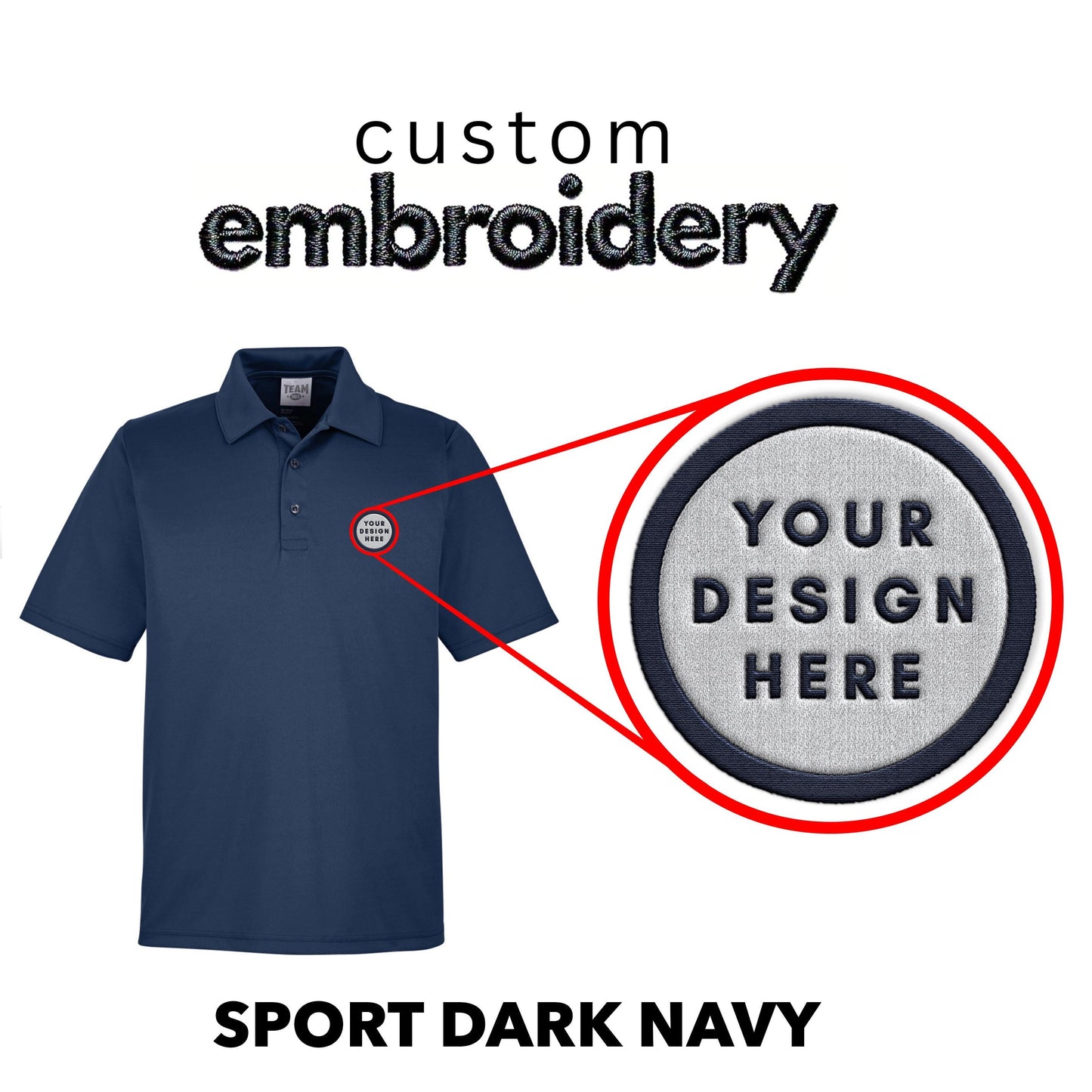 Custom Embroidered Logo Polo Shirt: Personalized Design