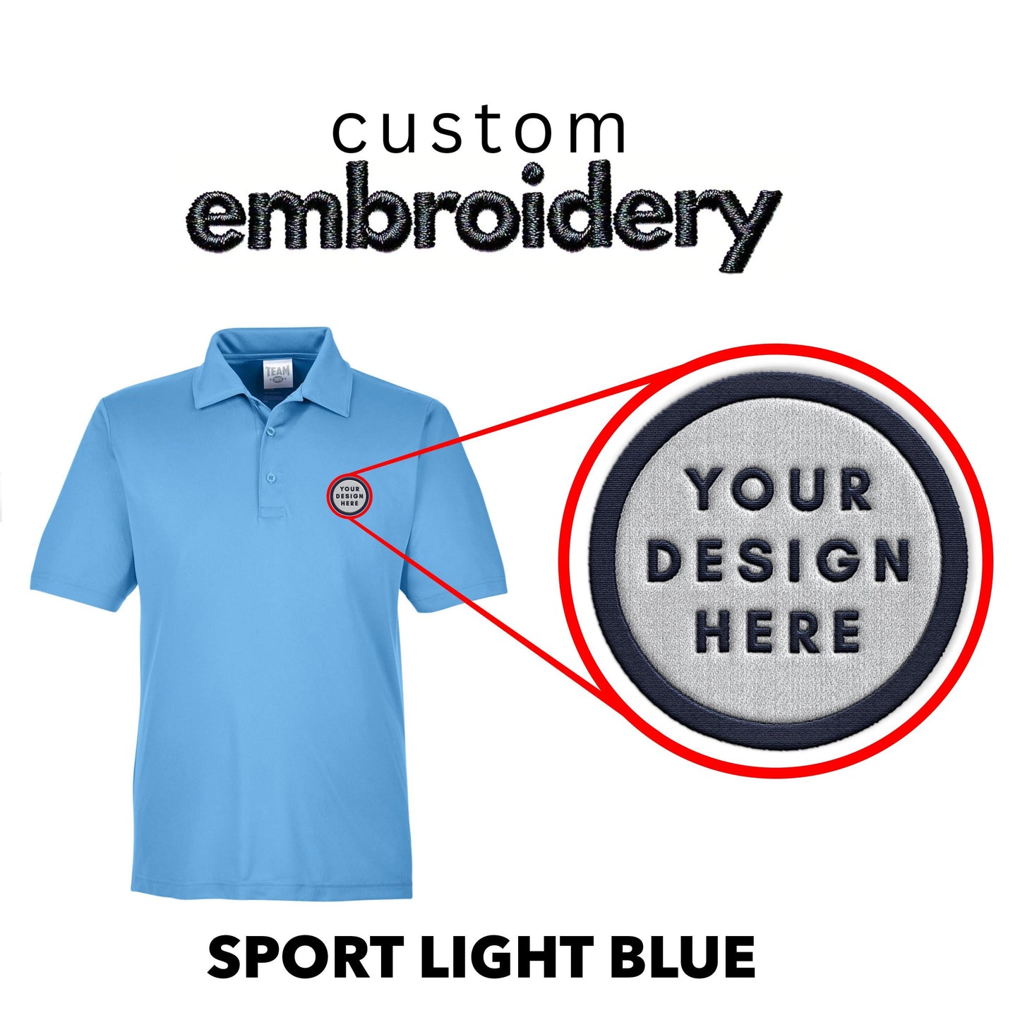 Custom Embroidered Logo Polo Shirt: Personalized Design