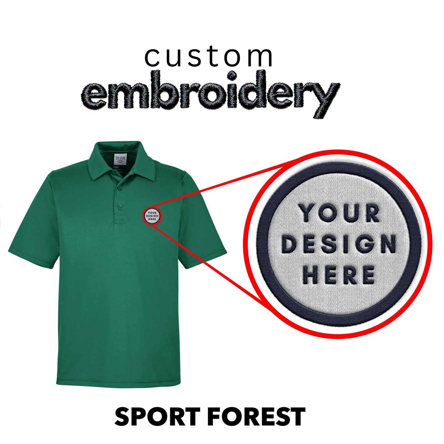 Custom Embroidered Logo Polo Shirt: Personalized Design