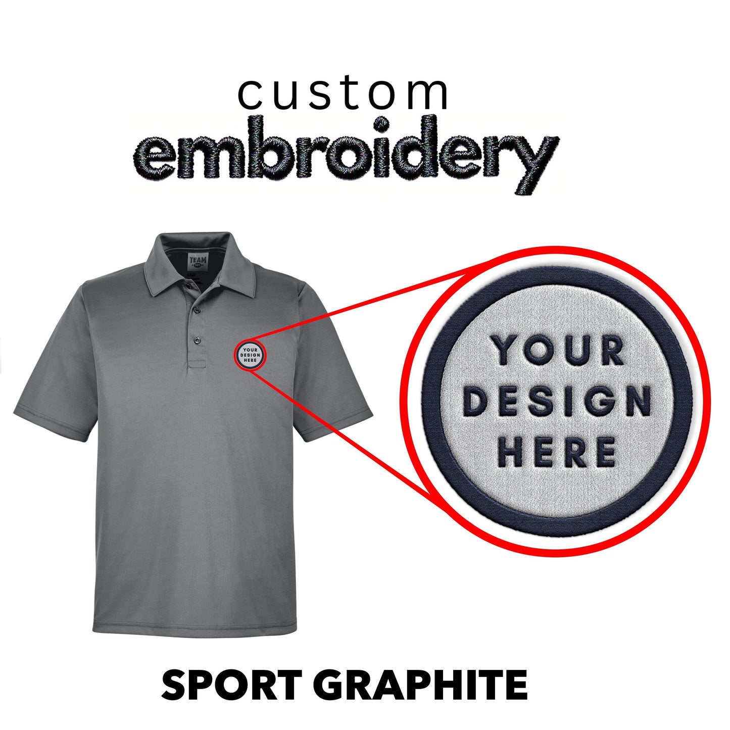 Custom Embroidered Logo Polo Shirt: Personalized Design