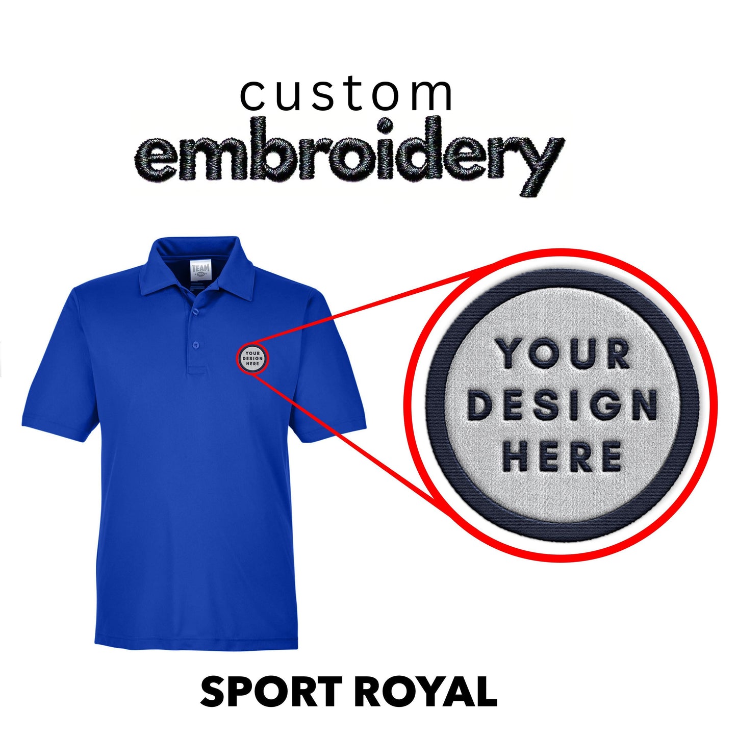Custom Embroidered Logo Polo Shirt: Personalized Design