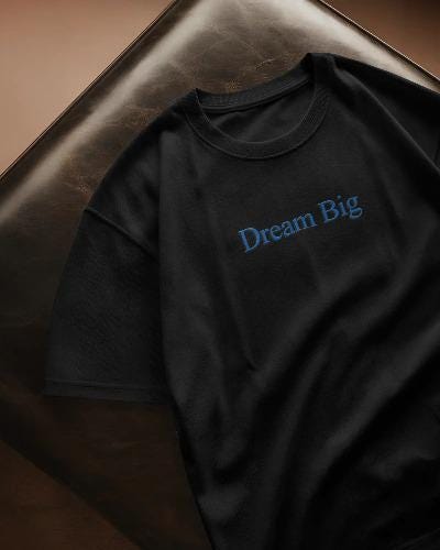 Custom Embroidered Gildan T-Shirt or Sweatshirt: Personalized Text Tee