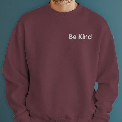 Custom Embroidered Gildan T-Shirt or Sweatshirt: Personalized Text Tee