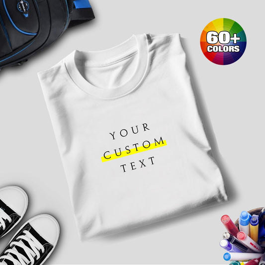 Personalized Text Gildan T-Shirt or Sweatshirt: Custom Message Tee