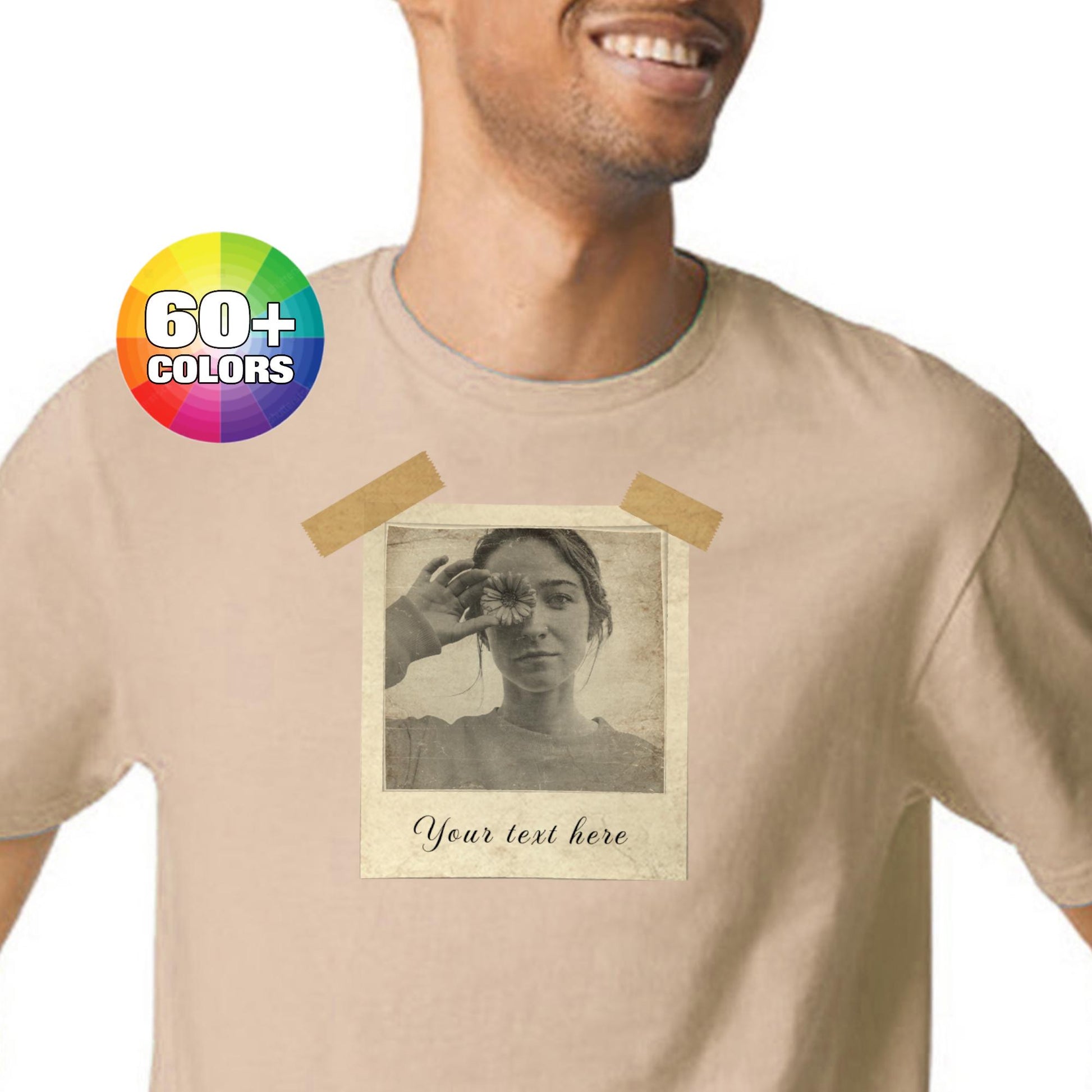 Custom Vintage Photo, Custom Shirt and Sweatshirt with Picture Personalized Birthday Gift, Gift for Mom & Dad Gift for him Gift for her