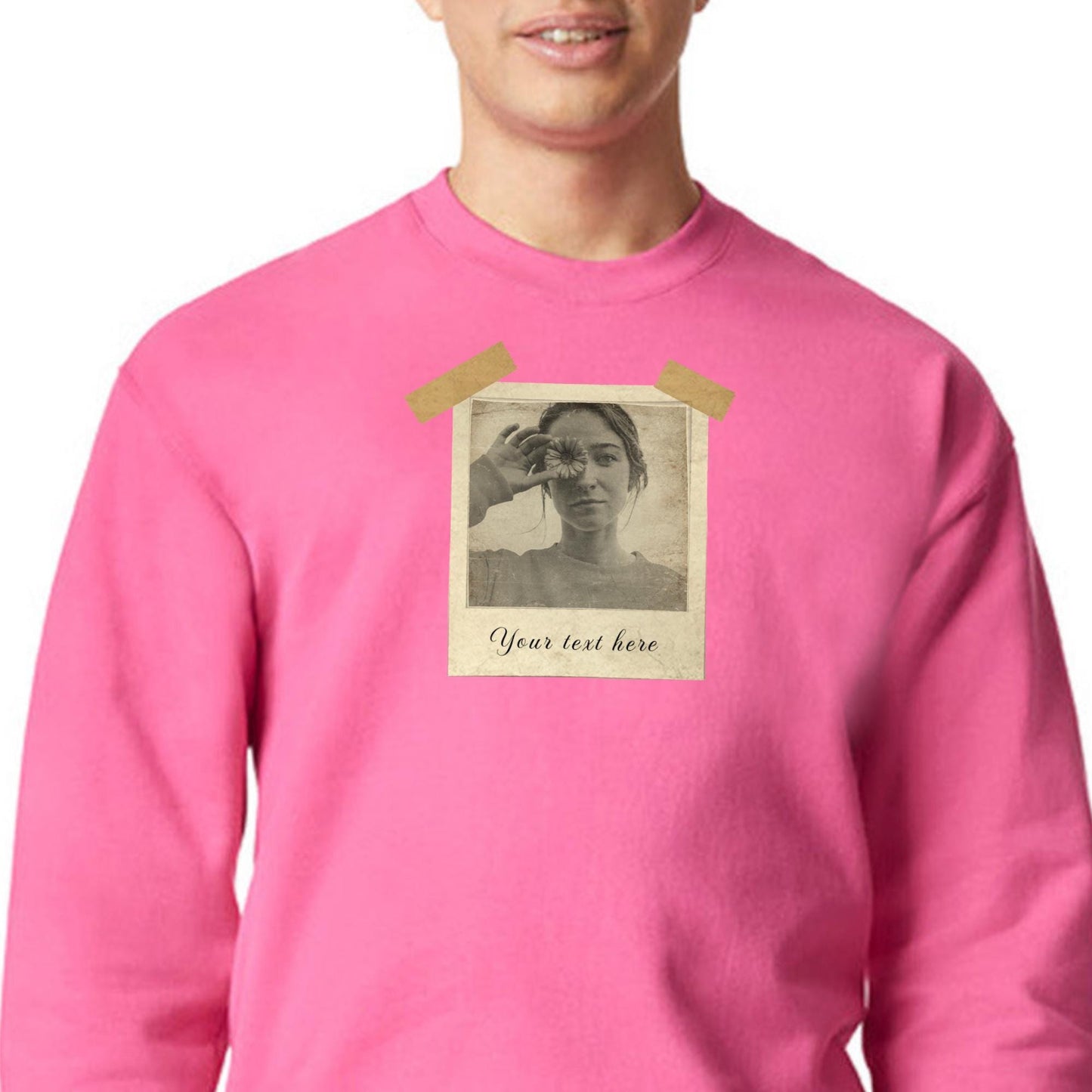 Custom Vintage Photo, Custom Shirt and Sweatshirt with Picture Personalized Birthday Gift, Gift for Mom & Dad Gift for him Gift for her