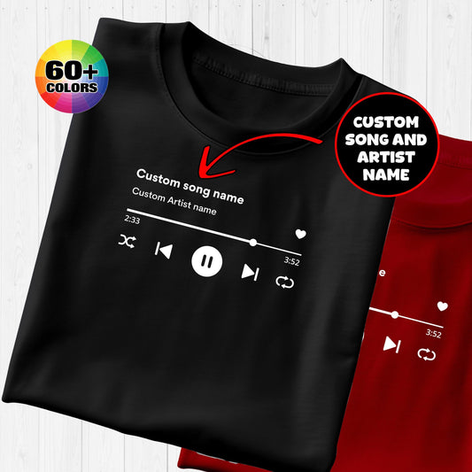 Custom Song & Artist Name Shirt: Personalized Music Lover Gift