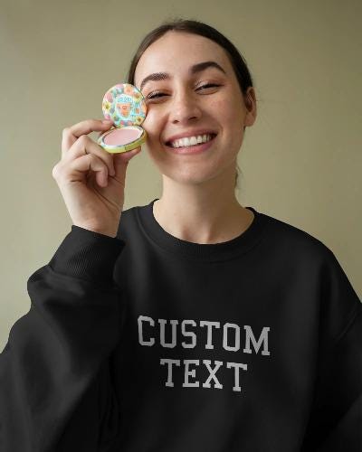 Personalized Text Gildan T-Shirt or Sweatshirt: Custom Message Tee