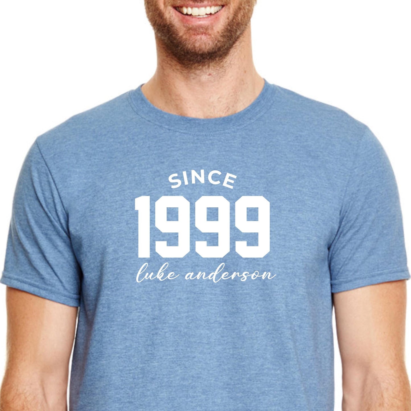 Personalized Name & Birth Year Gildan T-Shirt or Sweatshirt: Custom Birthday Gift