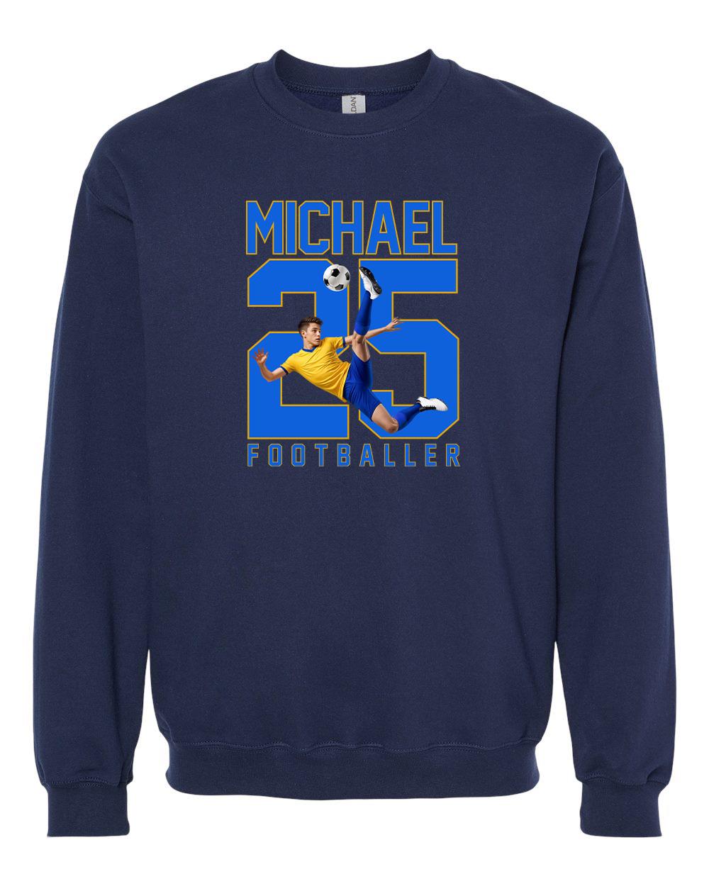Custom Photo Football Shirt: Personalized Name & Number, Sports Gift