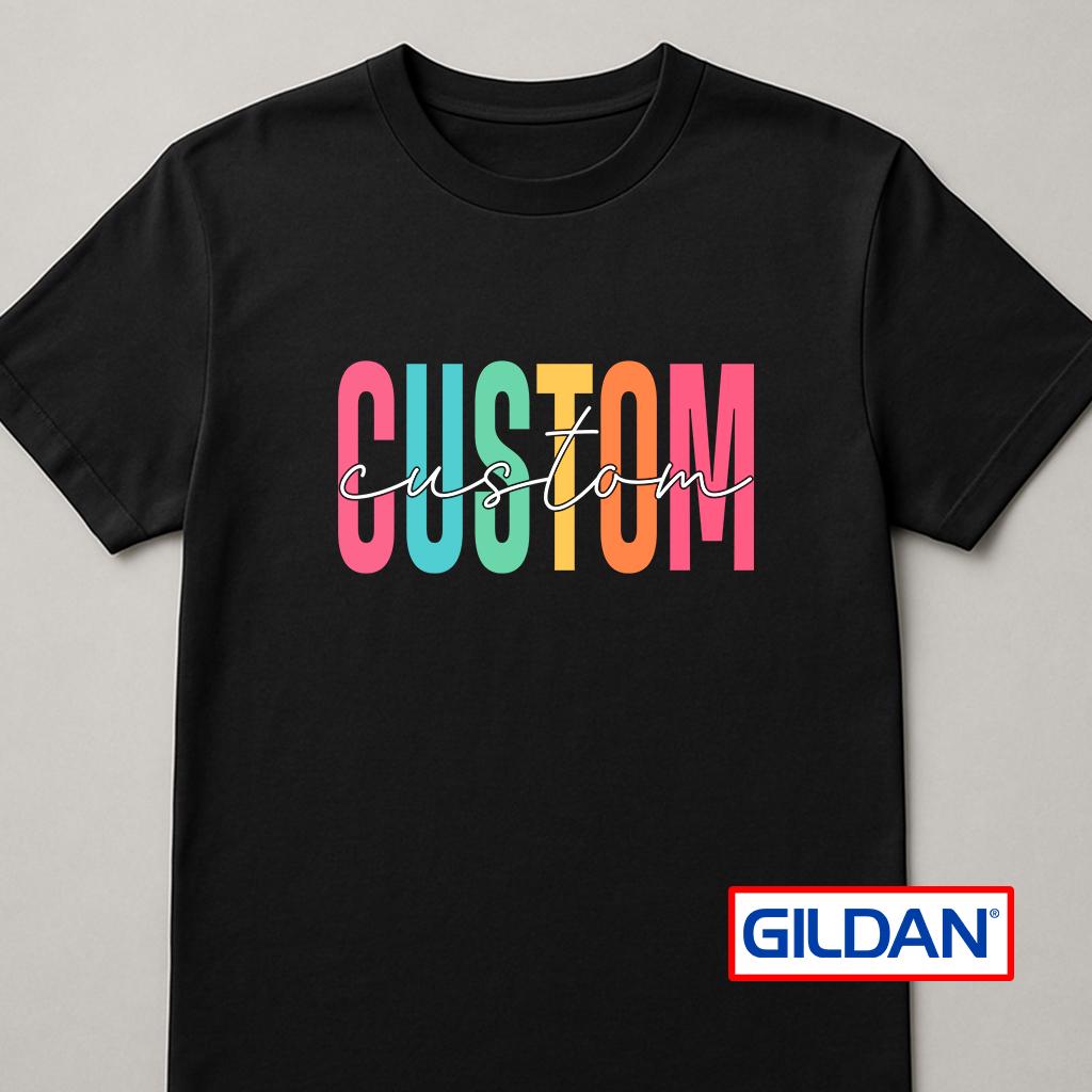 Personalized Gildan Text Shirt: Custom Tee or Sweatshirt