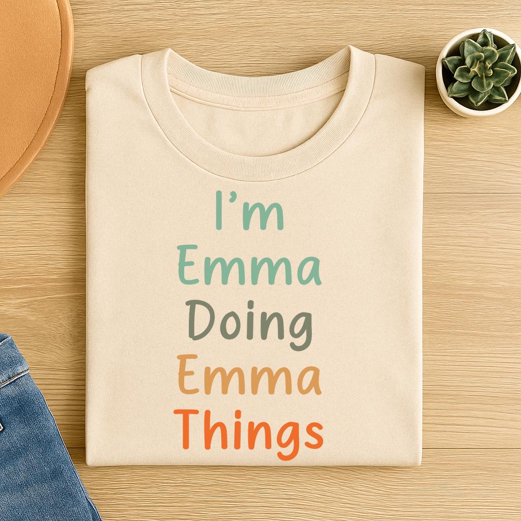 Personalized Funny Name T-Shirt: Custom Unisex Tee, Family Gift