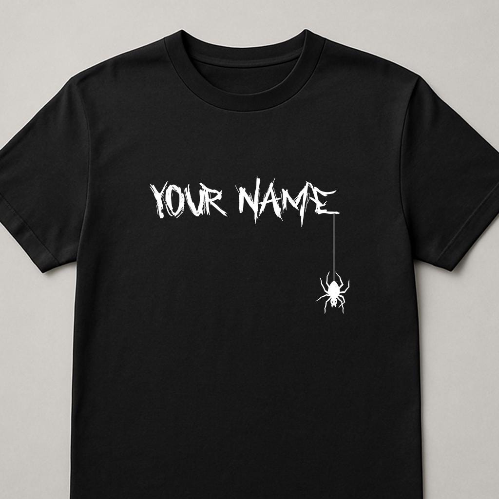 Custom Name Unisex T-Shirt: Personalized Gothic Text, Gildan Softstyle Tee