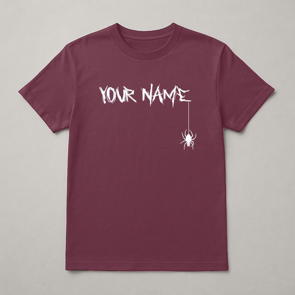 Custom Name Unisex T-Shirt: Personalized Gothic Text, Gildan Softstyle Tee