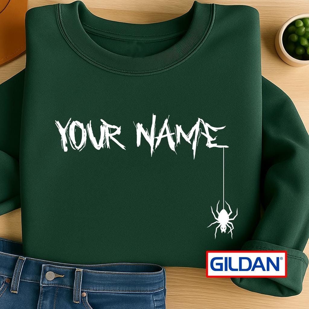Custom Name Unisex T-Shirt: Personalized Gothic Text, Gildan Softstyle Tee