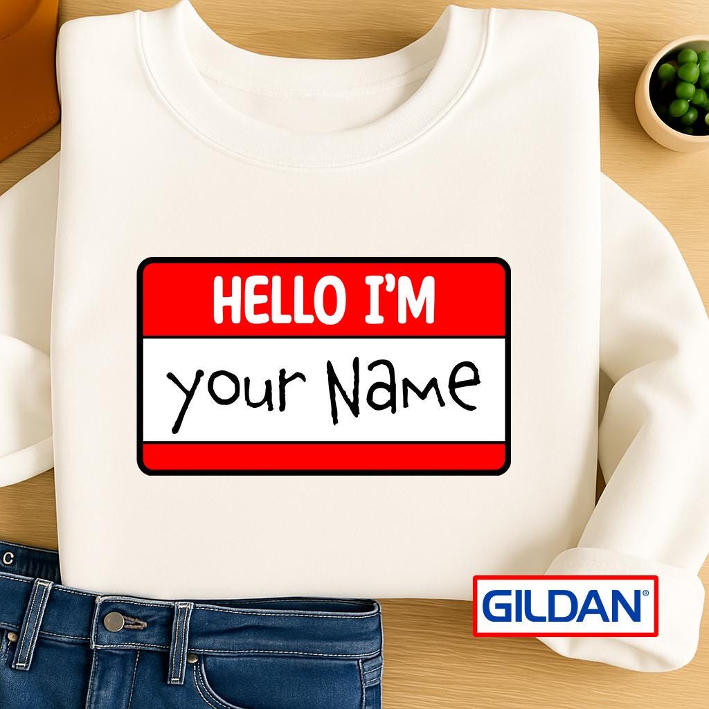 Custom Name Gildan Shirt: Personalized Retro Tee or Sweatshirt