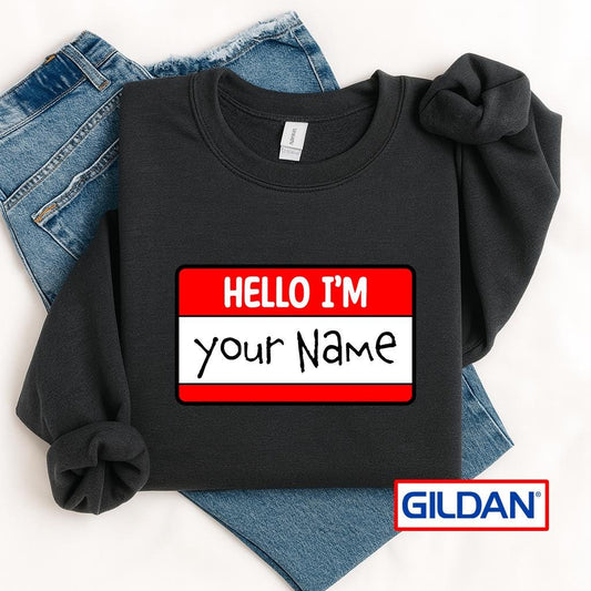 Custom Name Gildan Shirt: Personalized Retro Tee or Sweatshirt