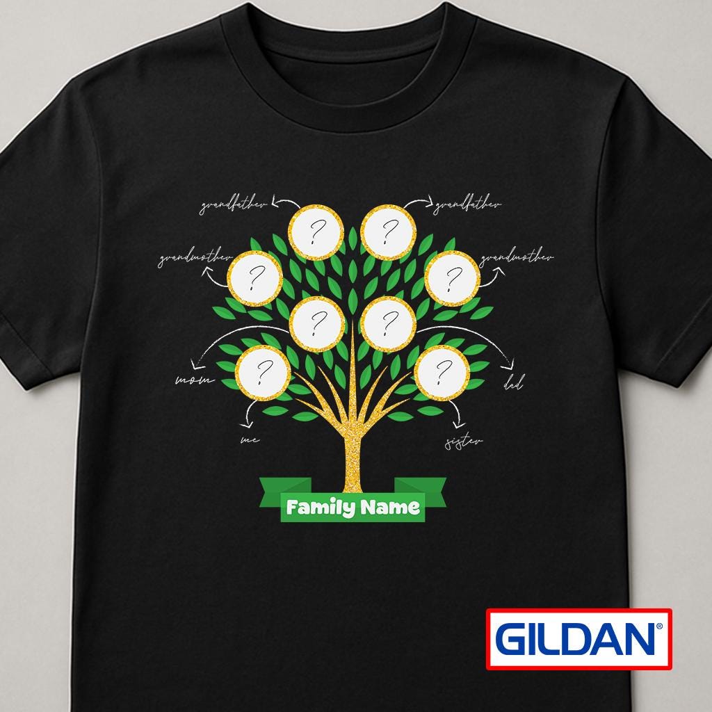 Custom Family Picture Tree Shirt: Personalized Reunion Tee