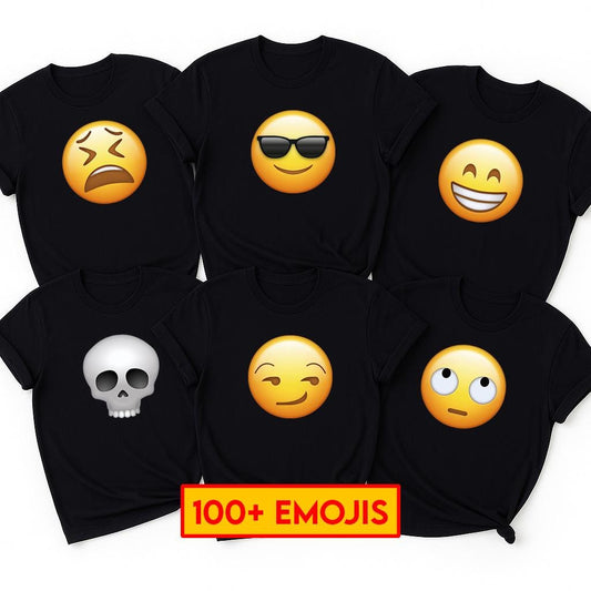 Custom Emoji Gildan T-Shirt: Personalized Matching Group Tee