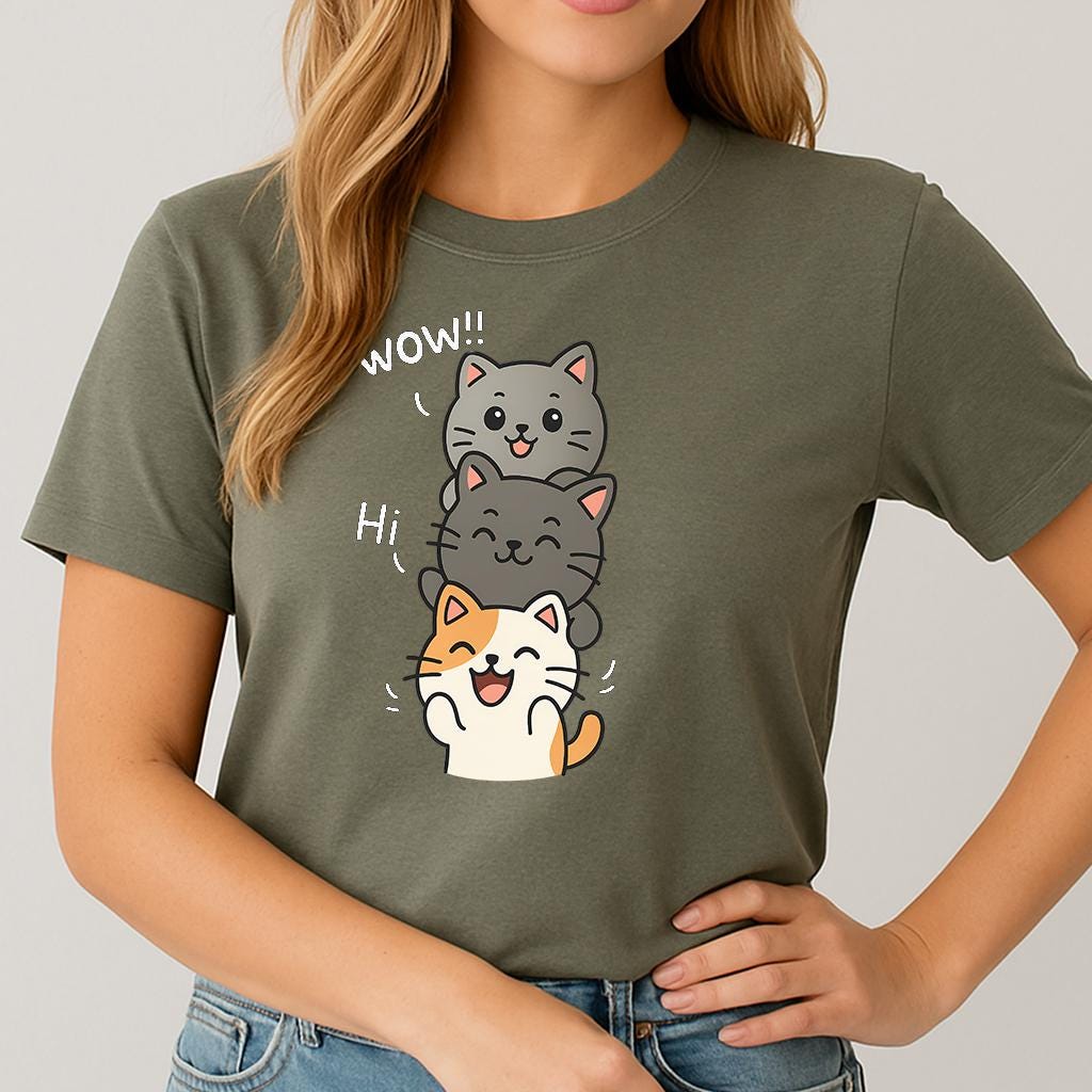 Cute cat Shirt, Kitties shirt, Cute shirt, Pet shirt, Graphic tee, Unisex shirt and sweatshirt, Gift for Him, Gift for Her