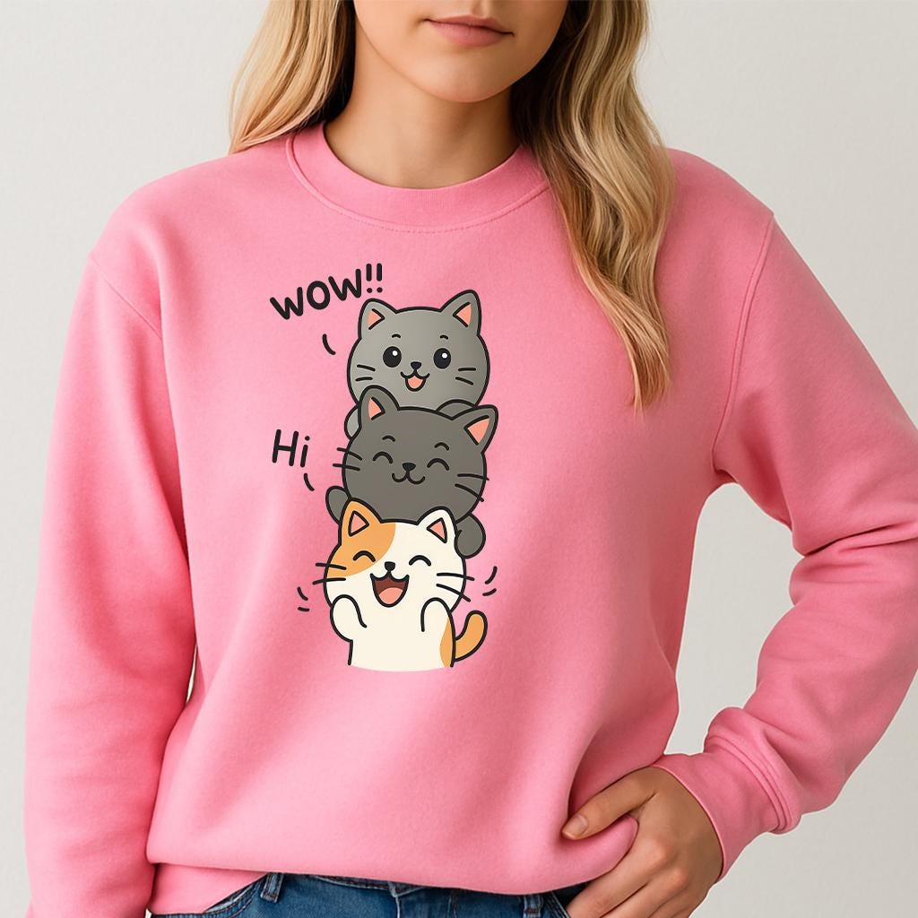 Cute cat Shirt, Kitties shirt, Cute shirt, Pet shirt, Graphic tee, Unisex shirt and sweatshirt, Gift for Him, Gift for Her