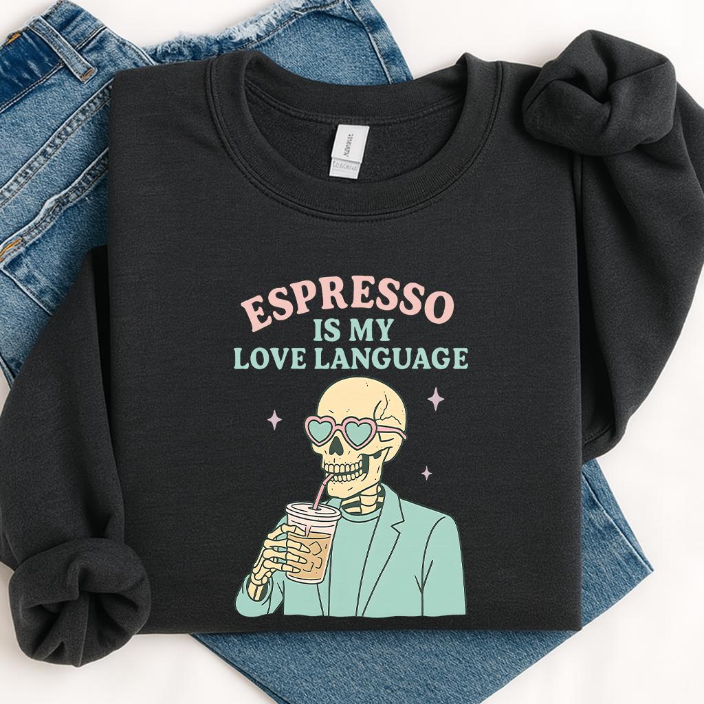 Espresso is My Love Language Shirt: Unisex Coffee Lover Tee