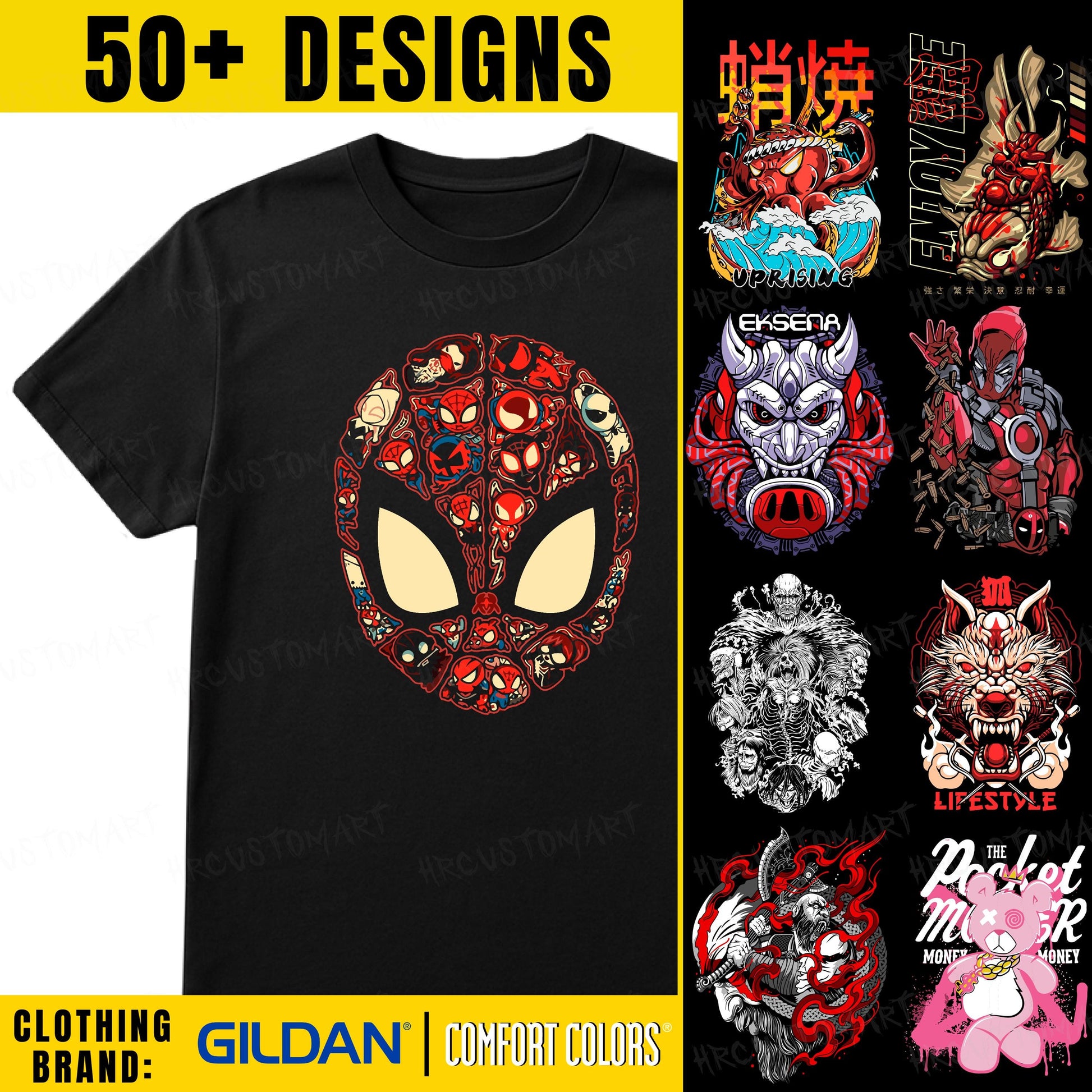 Custom 50+ Design Options DTF Comfort Colors & Gildan T-shirt/Sweatshirt, Graphic shirts, Trendy designs - Unisex