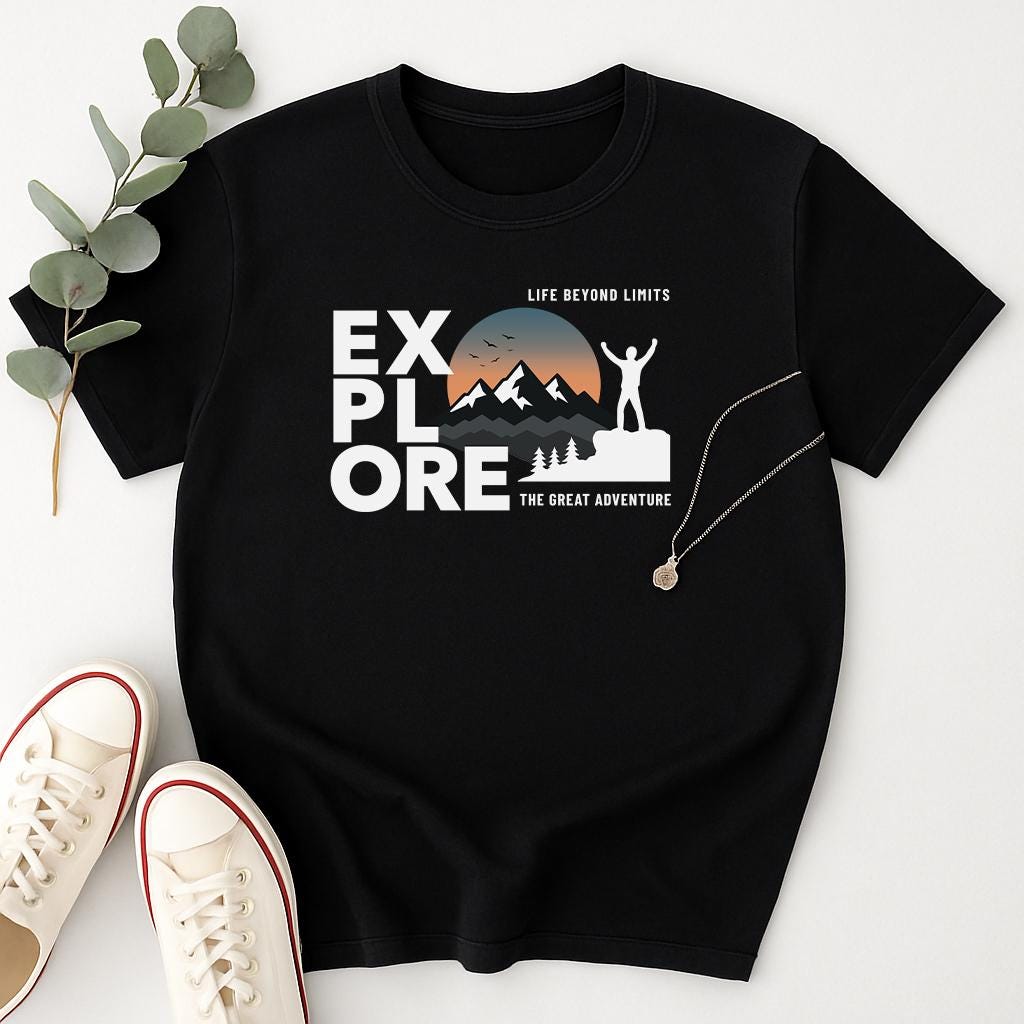 Comfort Colors Explore Shirt: Adventure Hiking Camping Tee
