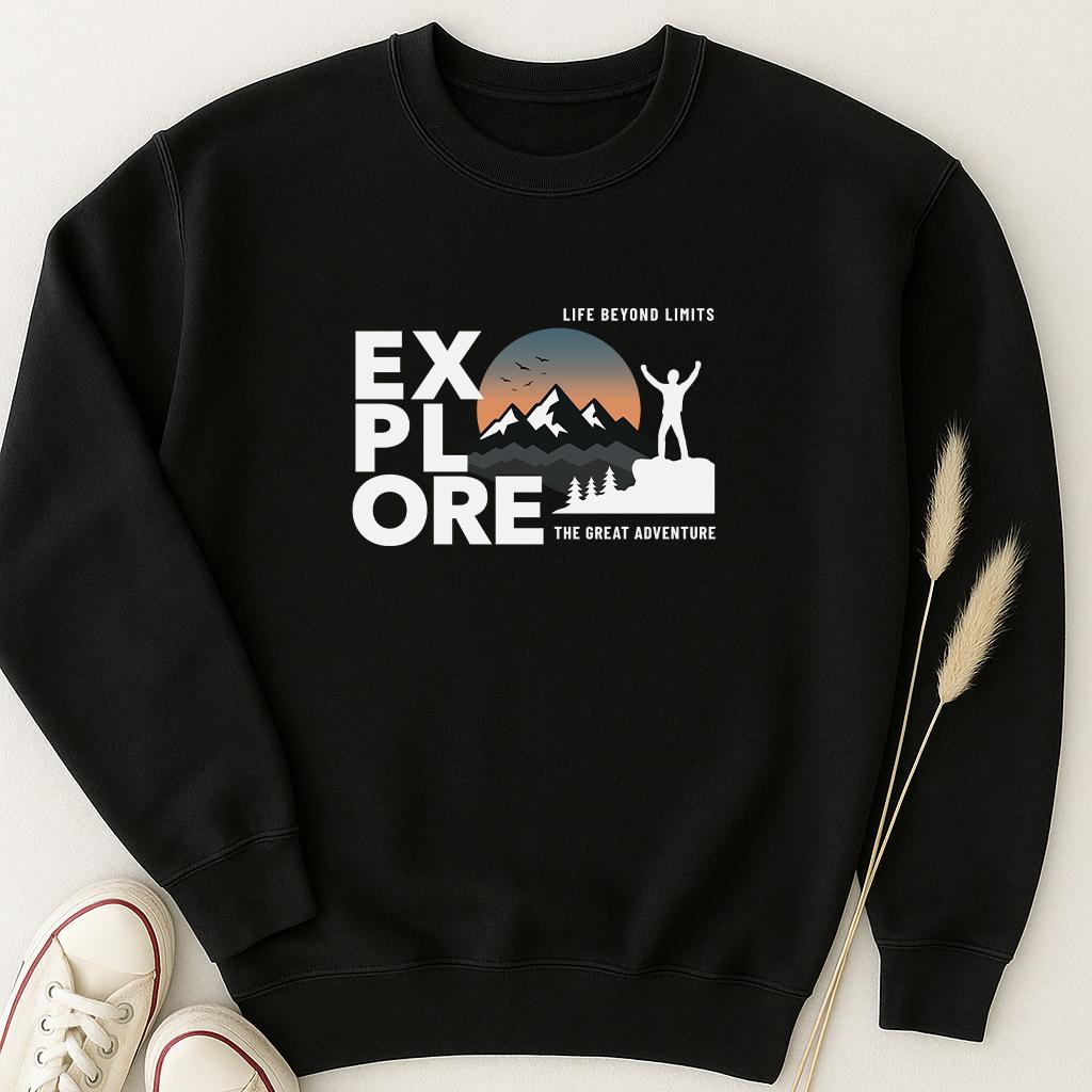 Comfort Colors Explore Shirt: Adventure Hiking Camping Tee