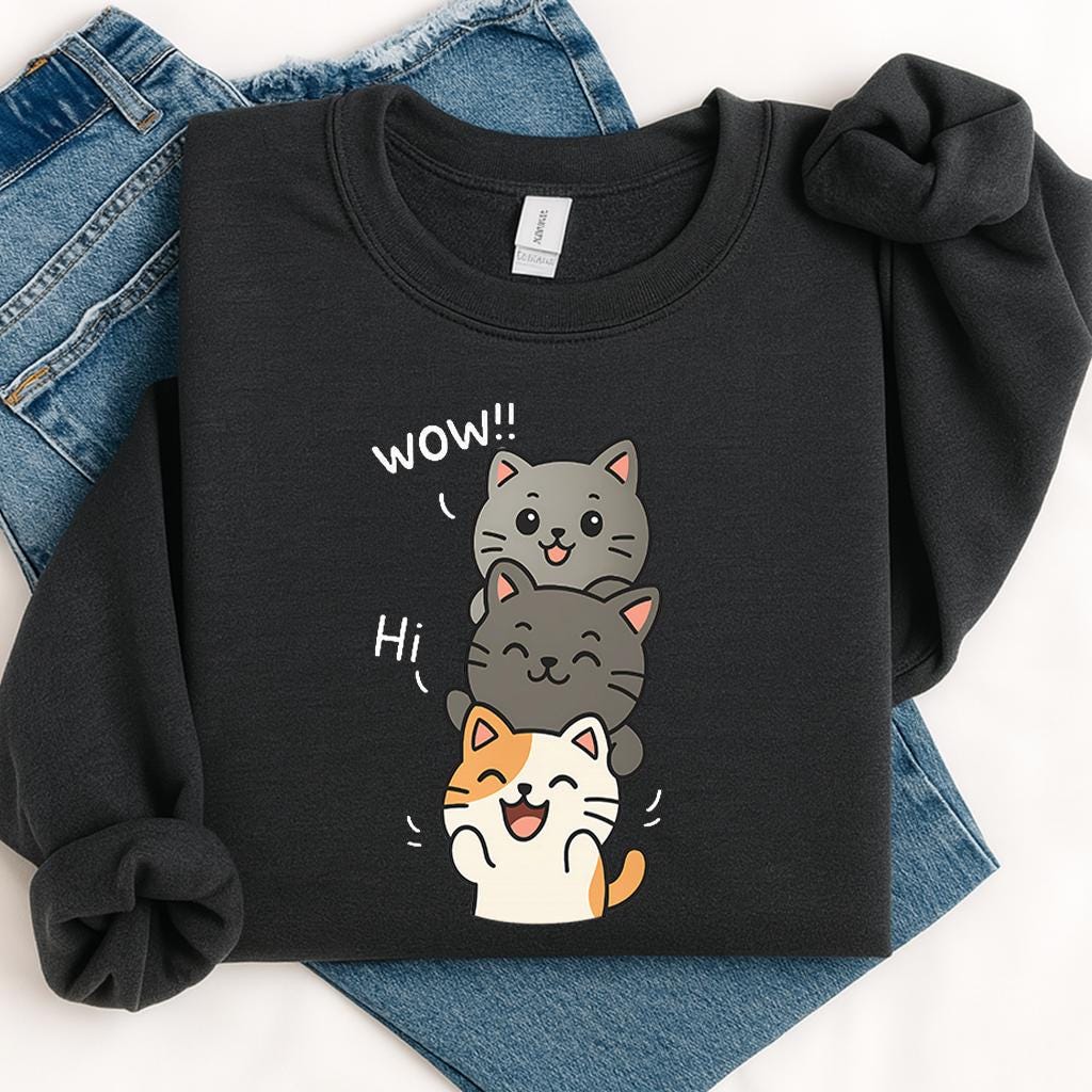 Cute cat Shirt, Kitties shirt, Cute shirt, Pet shirt, Graphic tee, Unisex shirt and sweatshirt, Gift for Him, Gift for Her