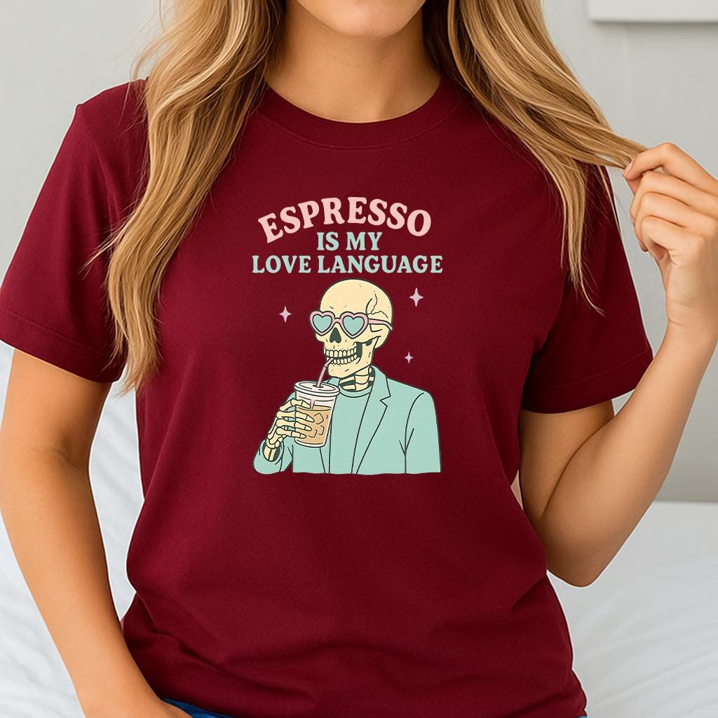Espresso is My Love Language Shirt: Unisex Coffee Lover Tee