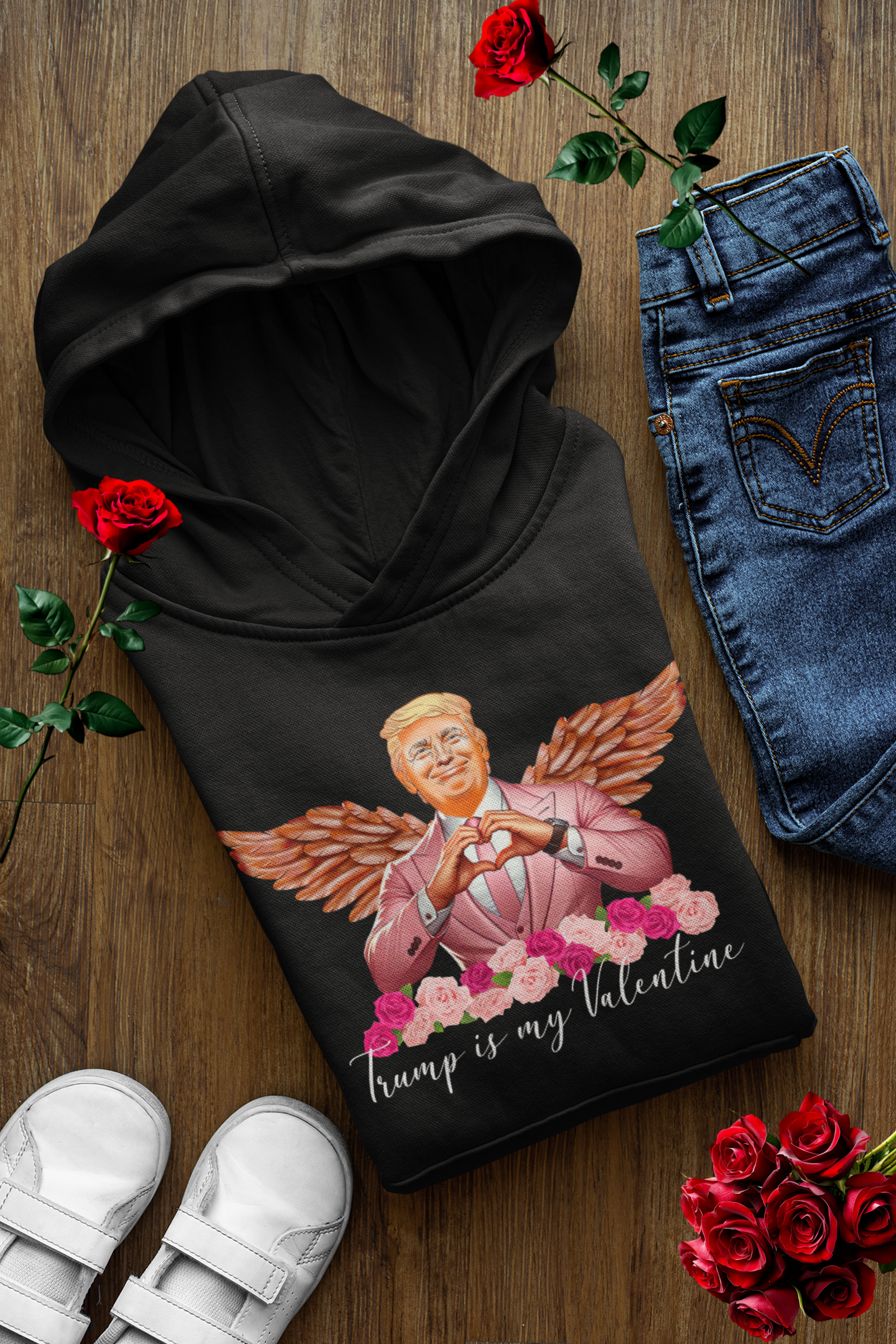 Trump Is My Valentine Hoodie Trump Love Hoodie Cozy Aesthetic Hoodie