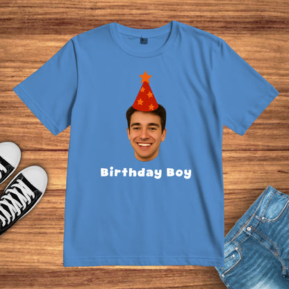 Custom Birthday Photo Name Shirt and sweatshirt, Personalized Text and Photo Shirt Birthday Gift, Gift For Father Mother Gift for Him Her