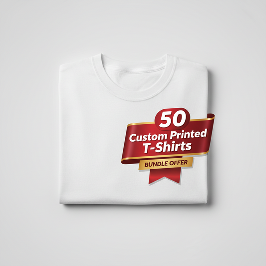 50 Custom Printed T-Shirt