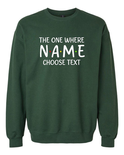 Custom "The One Where" T-Shirt: Personalized Friends TV Show Gift