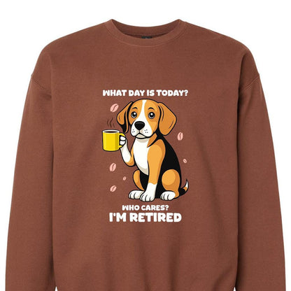 Funny Retired Beagle Sweatshirt: What Day Is Today Tee