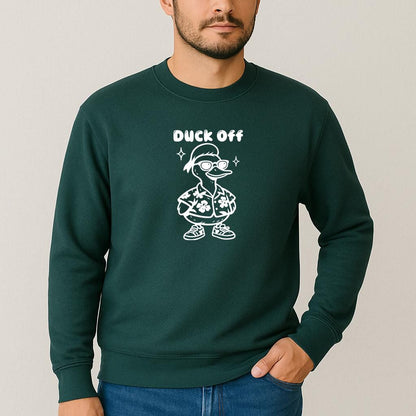 Funny Duck Off Graphic T-Shirt: Retro Sarcastic Tee