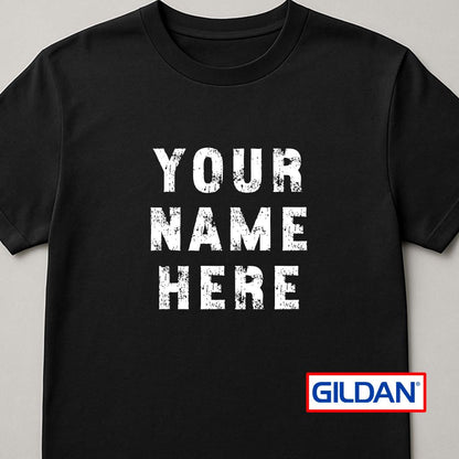 Personalized Gildan T-Shirt: Custom Text & Photo Shirt