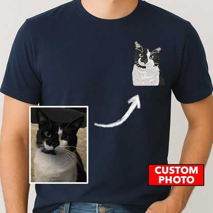 Custom Pet Embroidered Shirt,Personalized Embroidery for Pet Lovers, Custom Embroidery, Embroidered shirt, Personalized shirt, Gift, Unisex
