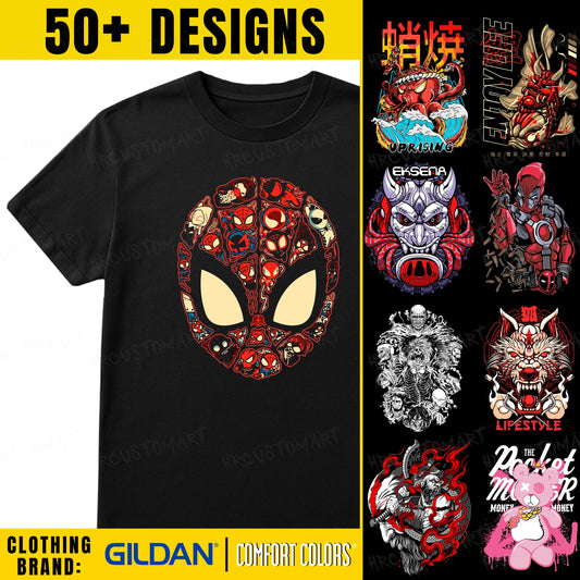 Custom 50+ Design Options DTF Comfort Colors & Gildan T-shirt/Sweatshirt, Graphic shirts, Trendy designs - Unisex