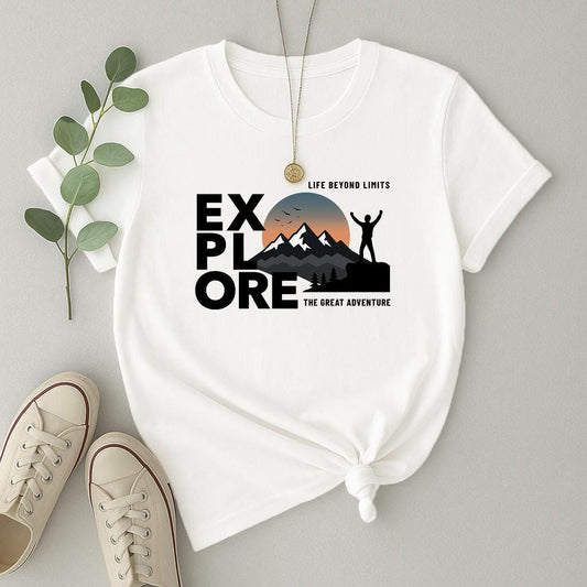 Comfort Colors Explore Shirt: Adventure Hiking Camping Tee