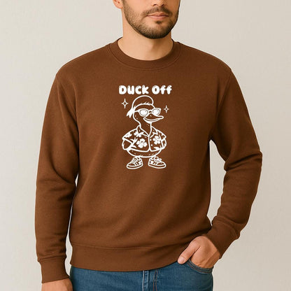Funny Duck Off Graphic T-Shirt: Retro Sarcastic Tee