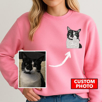 Custom Pet Embroidered Shirt,Personalized Embroidery for Pet Lovers, Custom Embroidery, Embroidered shirt, Personalized shirt, Gift, Unisex