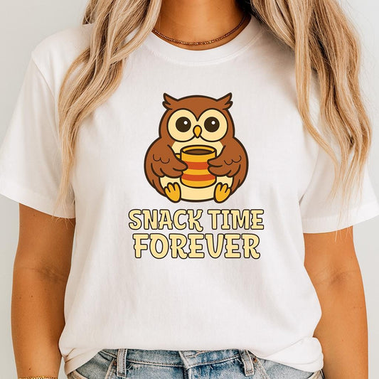 Comfort colors® Snack Time Forever Graphic Tee, Foodie shirt, Snack Lover, Funny tee, Novelty Snack Shirt, Unisex