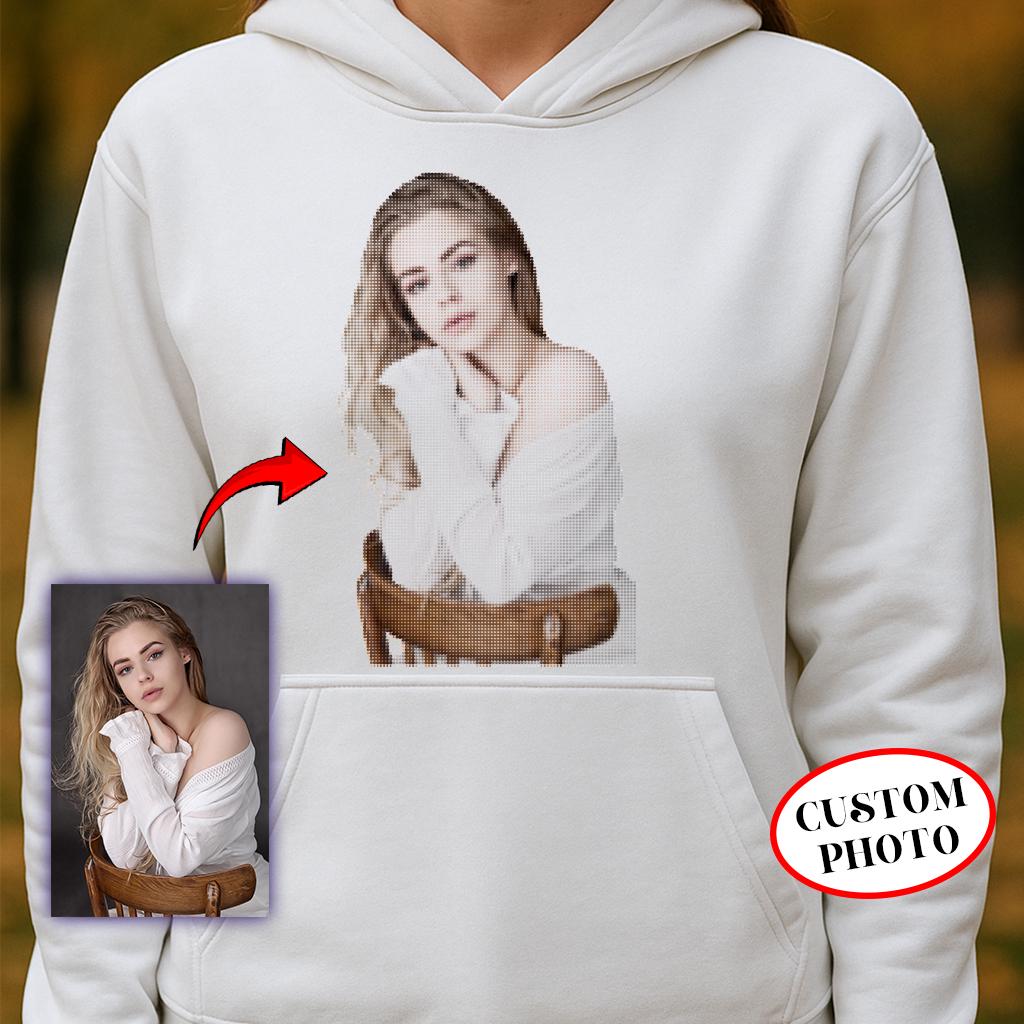 Custom Halftone Portrait Shirt: Personalized Photo Gift